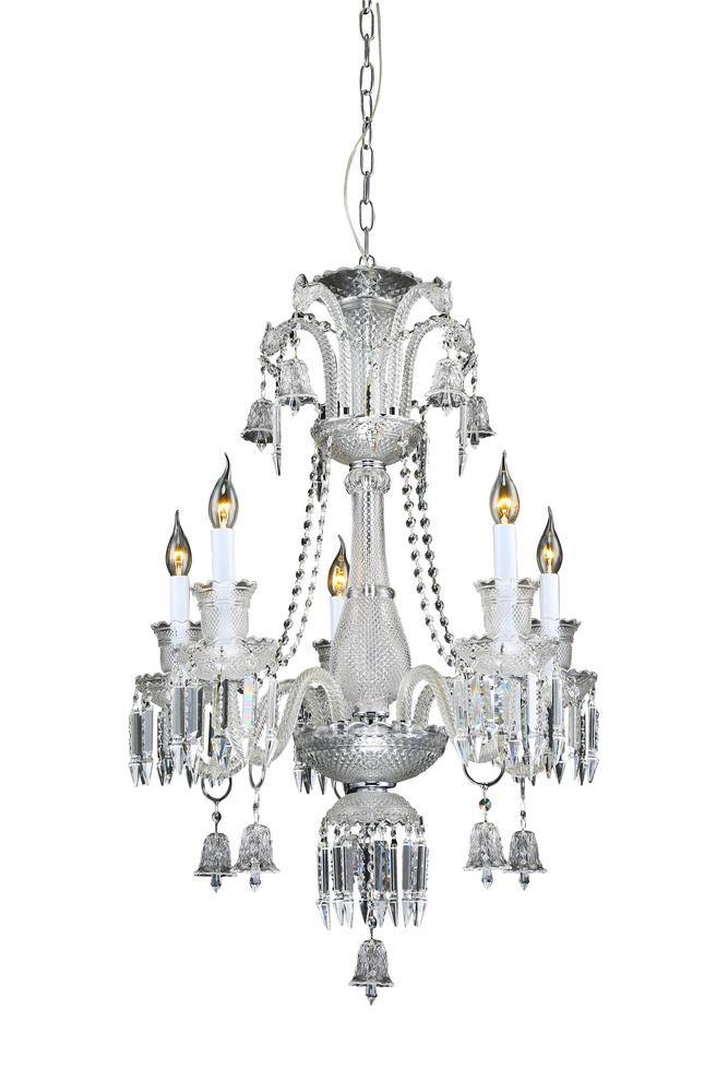 Chrome with Crystal chandelier - LV LIGHTING