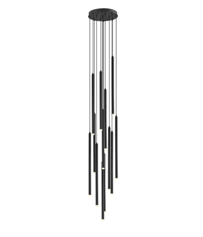LED Steel Tube with Acrylic Diffuser Chandelier - LV LIGHTING
