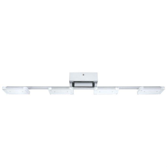 LED Chrome with Acrylic Shade Flush Mount - LV LIGHTING