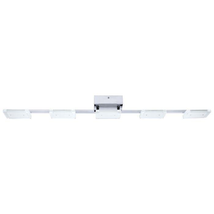 LED Chrome with Acrylic Shade Flush Mount - LV LIGHTING