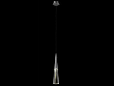 Steel Frame with Crystal Cone Diffuser Pendant