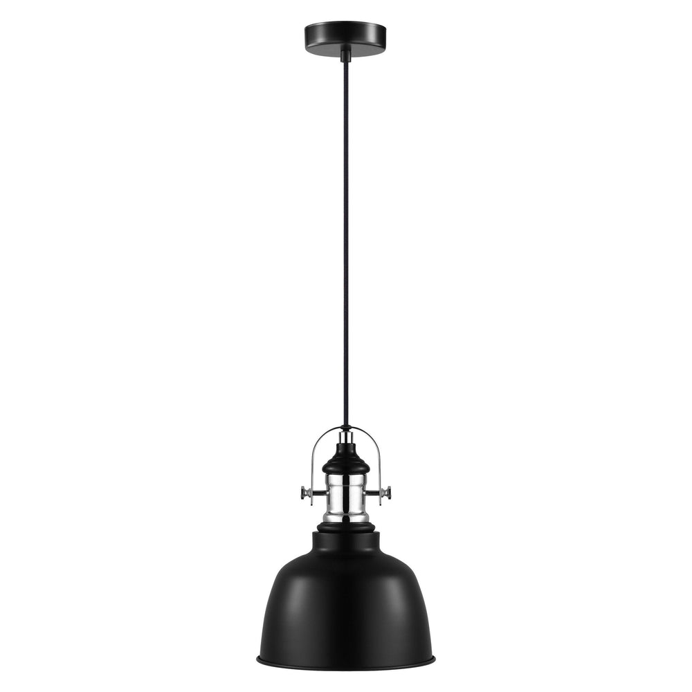 Black with Chrome Pendant - LV LIGHTING