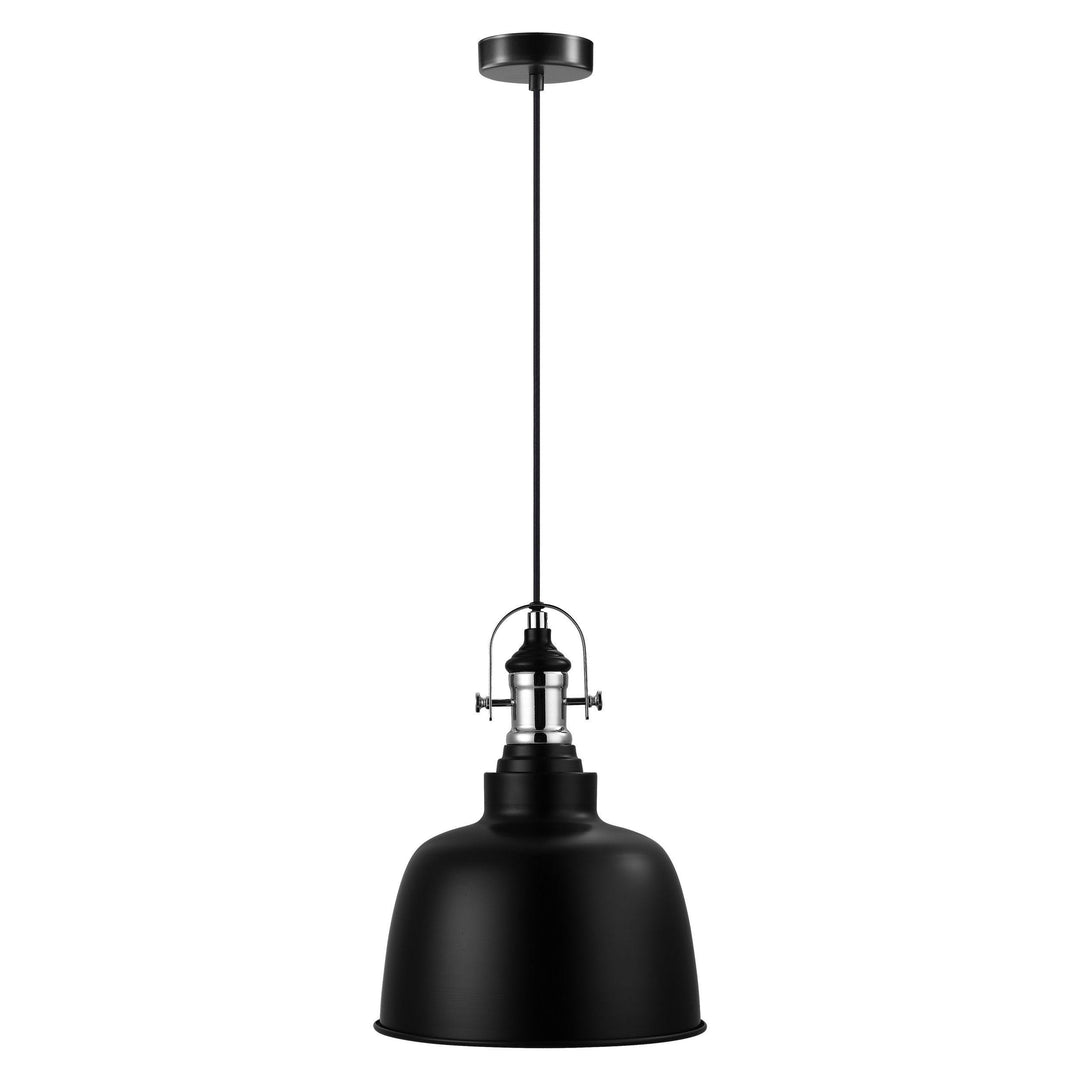 Black with Chrome Pendant - LV LIGHTING
