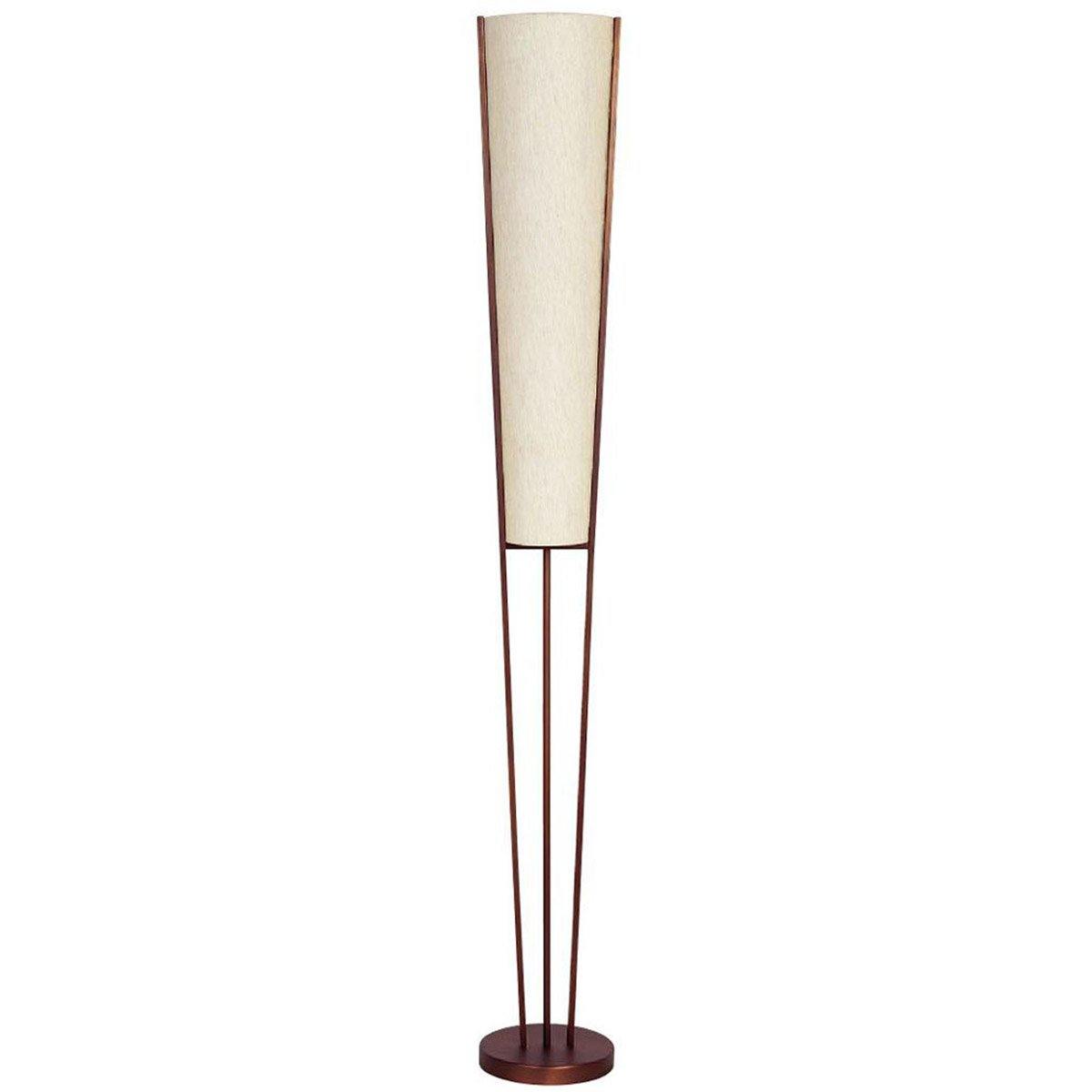 Steel with Fabric Shade Torch Style Floor Lamp - LV LIGHTING
