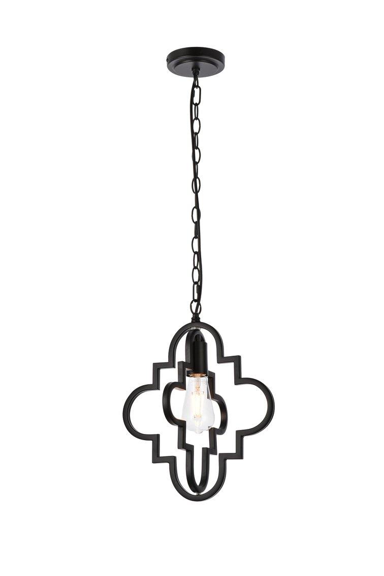 Black with one Light Pendant - LV LIGHTING