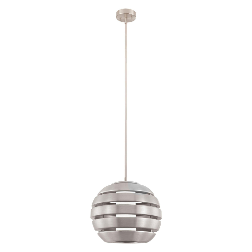 Black with Satin Glass pendant - LV LIGHTING
