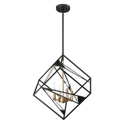 Black and Gold with Glass Pendant - LV LIGHTING