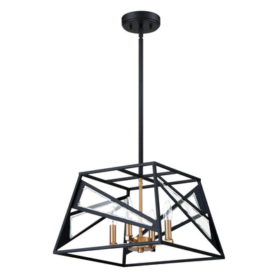 Black and Gold with Glass Pendant - LV LIGHTING