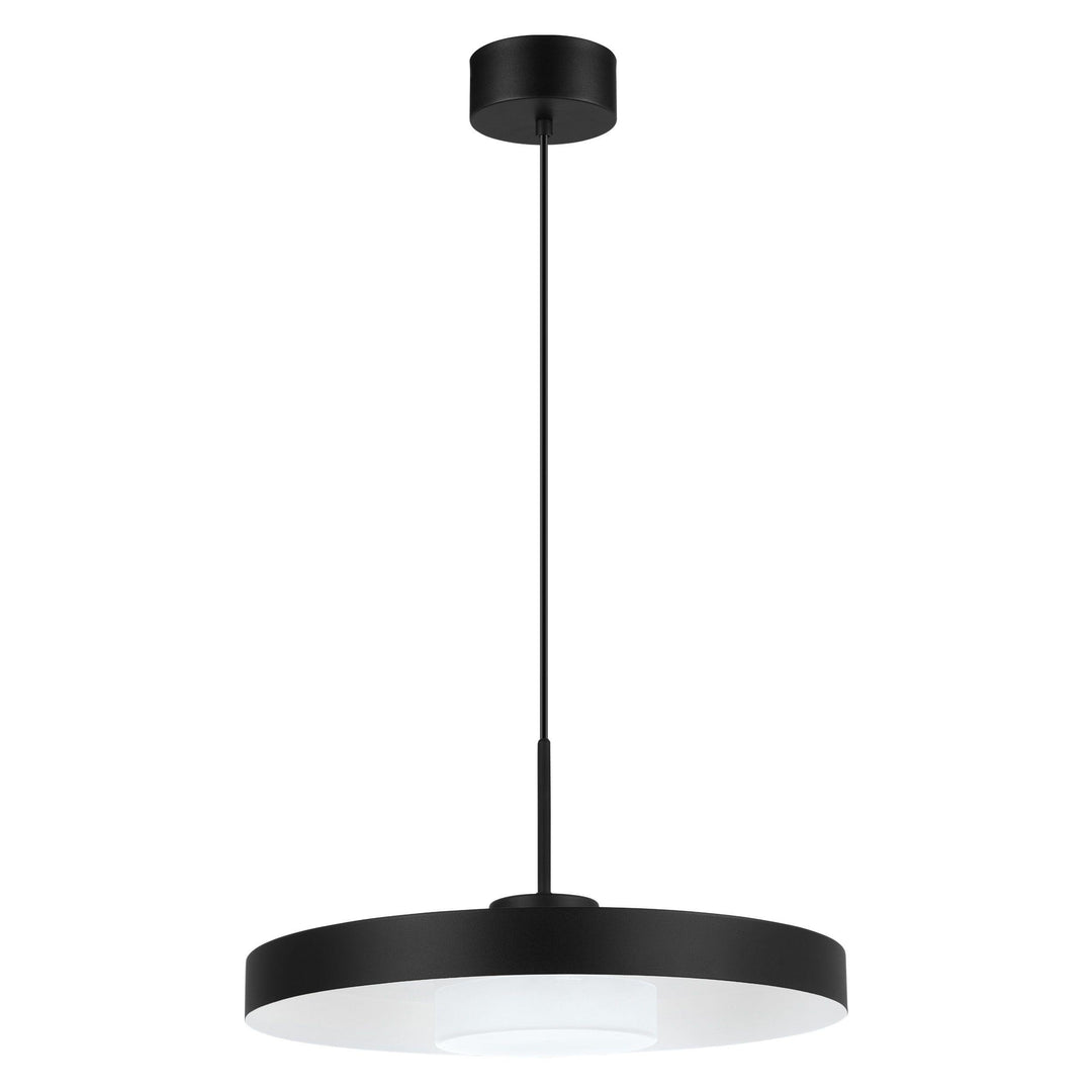 LED Black with White Pendant - LV LIGHTING