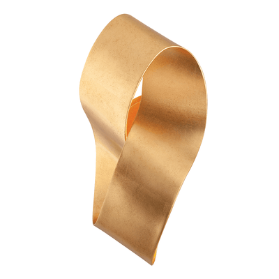 LED Vintage Gold Leaf Infinity Ribbon Wall Sconce - LV LIGHTING