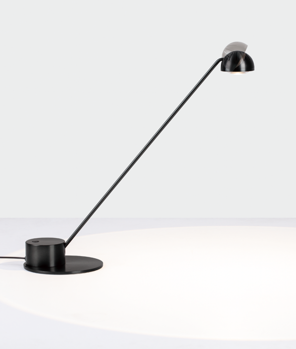 LED Satin Dark Gray with Acrylic Diffuser Adjustable Spot Table Lamp