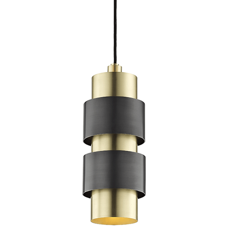 Steel with Cylindrical Shade Pendant - LV LIGHTING