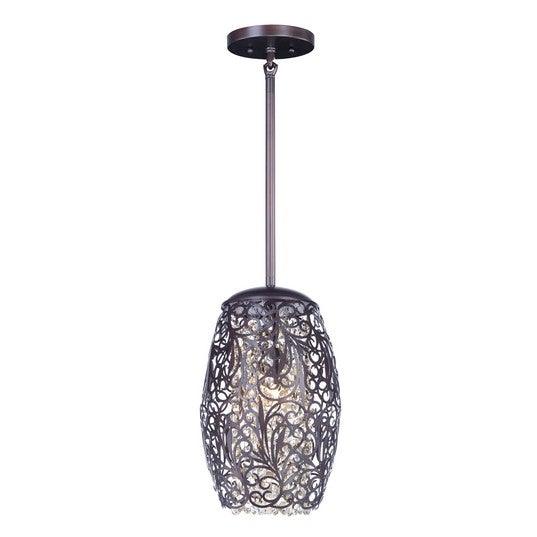 Golden Silver with Crystal Strands Antique Style Pendant - LV LIGHTING
