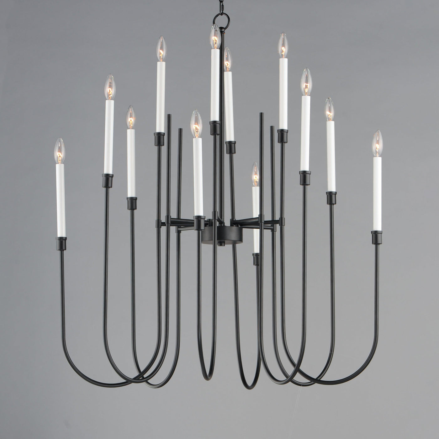 Black with Arch Arm Chandelier - LV LIGHTING