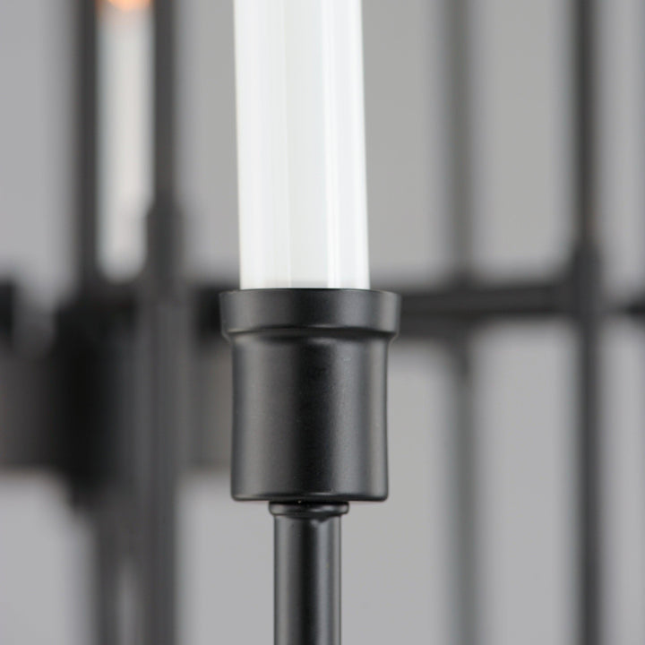 Black with Arch Arm Chandelier - LV LIGHTING