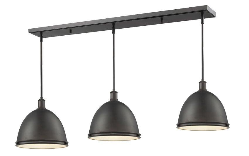 Steel with Large Warehouse Style Shade Pendant - LV LIGHTING