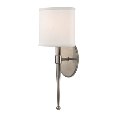 Steel Arm with Oval Fabric Shade Wall Sconce - LV LIGHTING