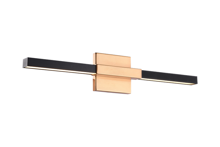 LED Steel Frame with Acrylic Diffuser Two Tone Vanity Light