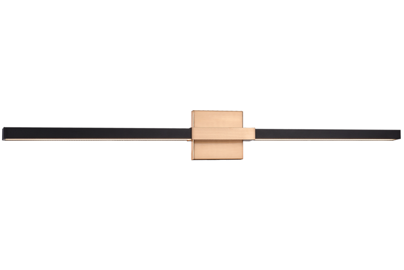 LED Steel Frame with Acrylic Diffuser Two Tone Vanity Light