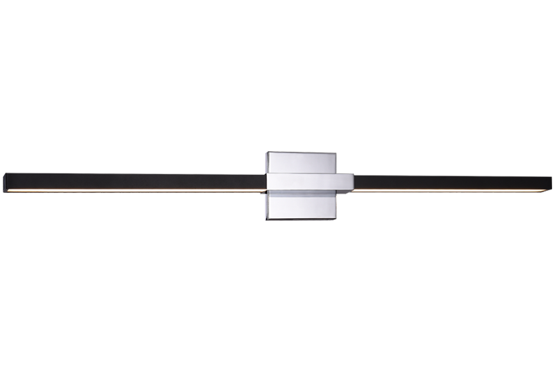 LED Steel Frame with Acrylic Diffuser Two Tone Vanity Light