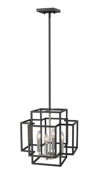 Steel Boxy Frame Caged with Multiple Light Pendant - LV LIGHTING
