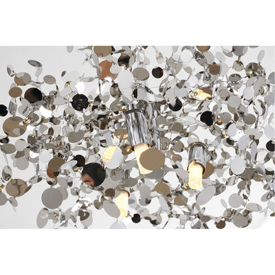 Steel with Sparkle Confetti Shade Pendant