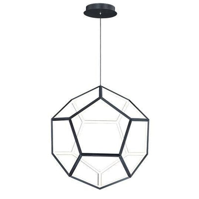 LED Black Pentagon Spherical Shape Pendant / Chandelier - LV LIGHTING