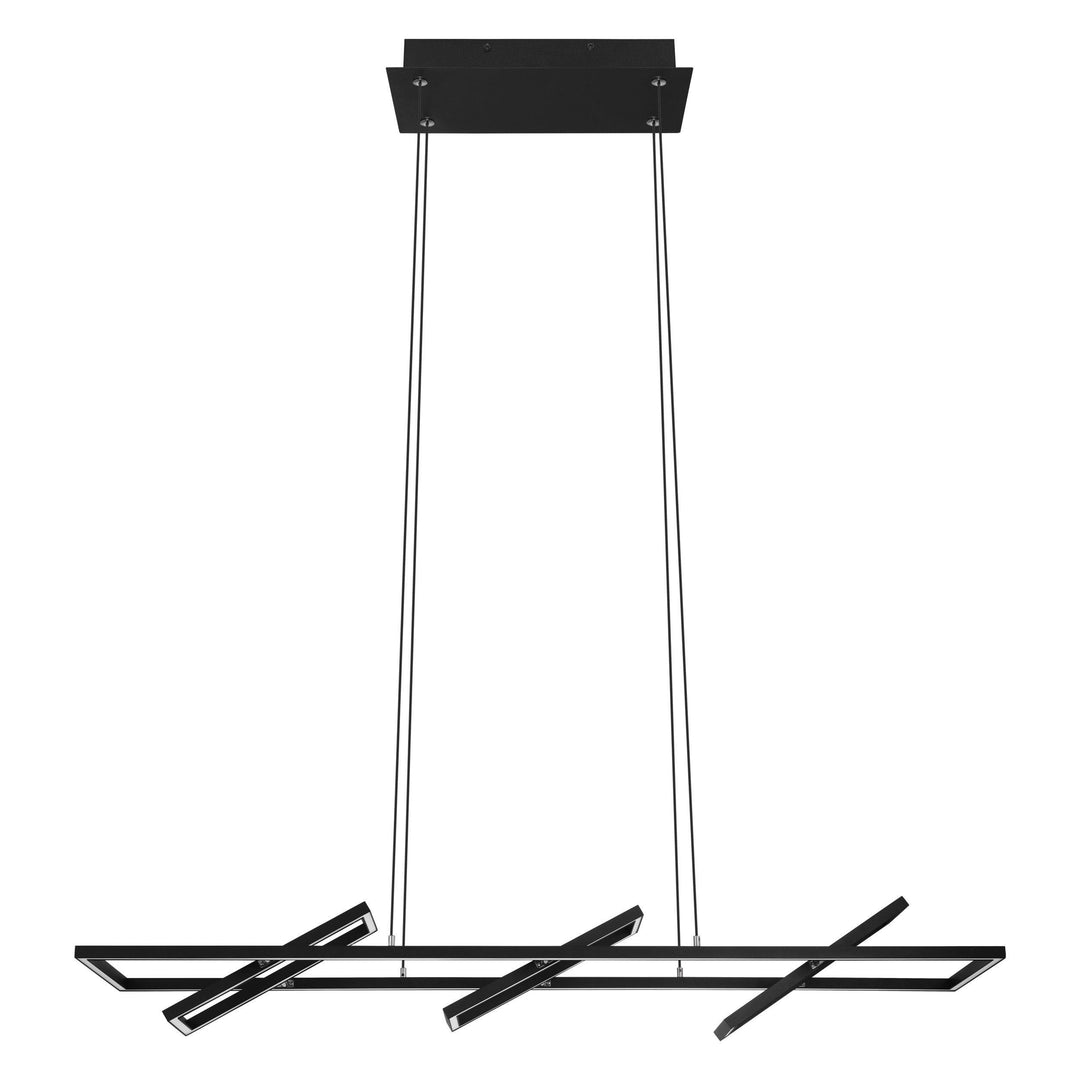 LED Black with 3 Square Pendant - LV LIGHTING