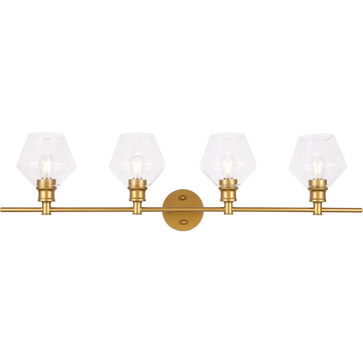 Brass with Clear Shade Wall sconce - LV LIGHTING