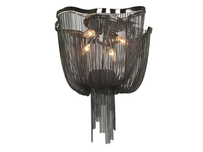 Steel Frame with Chain Shade Flush Mount