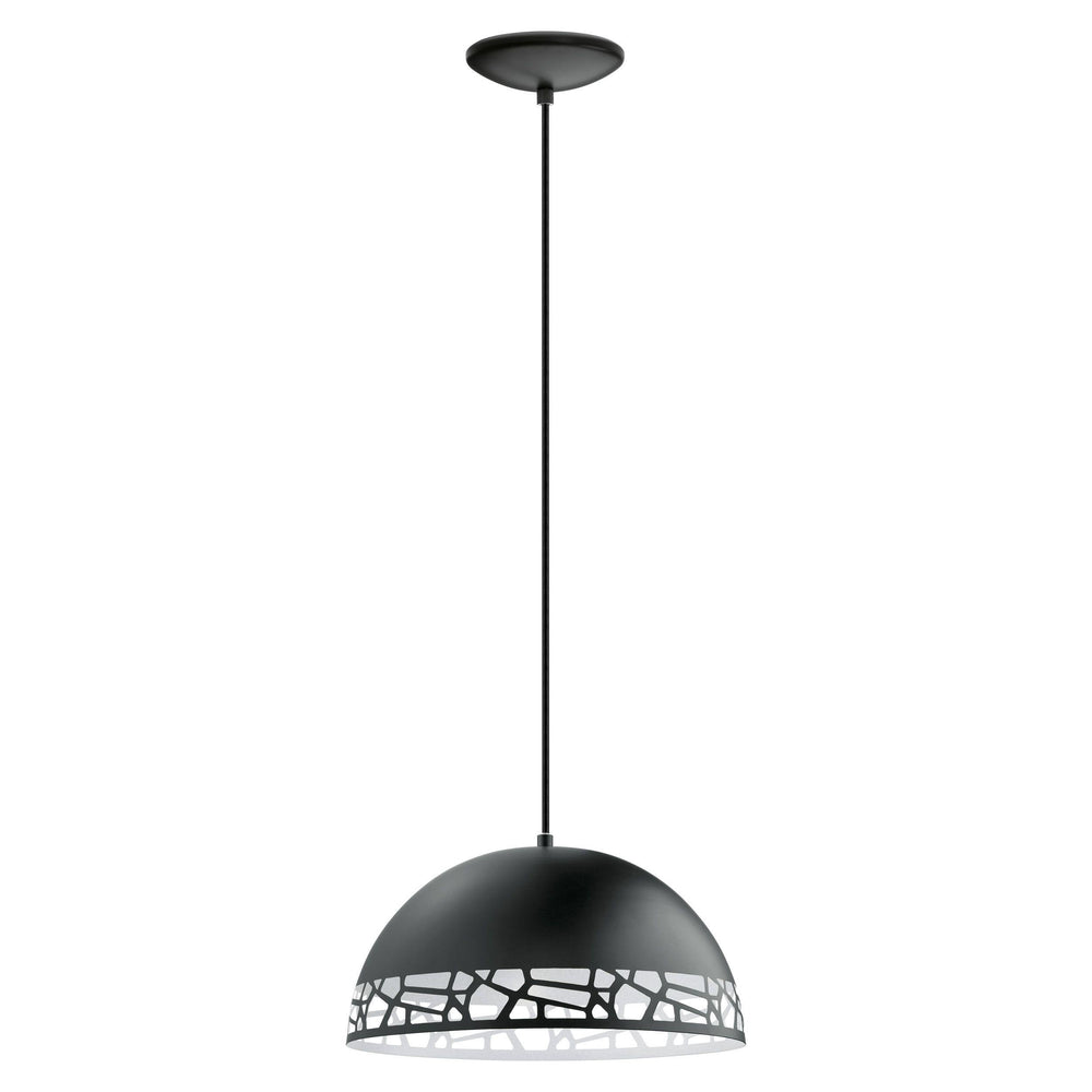 Black with White Pendant - LV LIGHTING