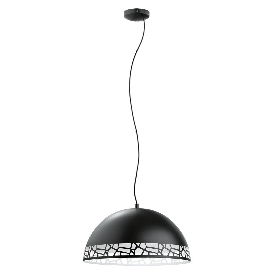Black with White Pendant - LV LIGHTING