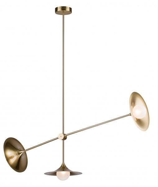 Brass with Round Horn Socket Chandlier - LV LIGHTING