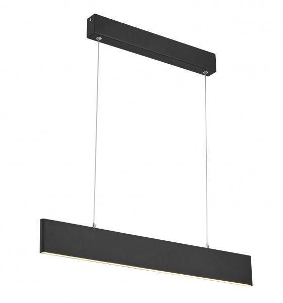 LED Matte Black Rectagular Linear Pendant - LV LIGHTING