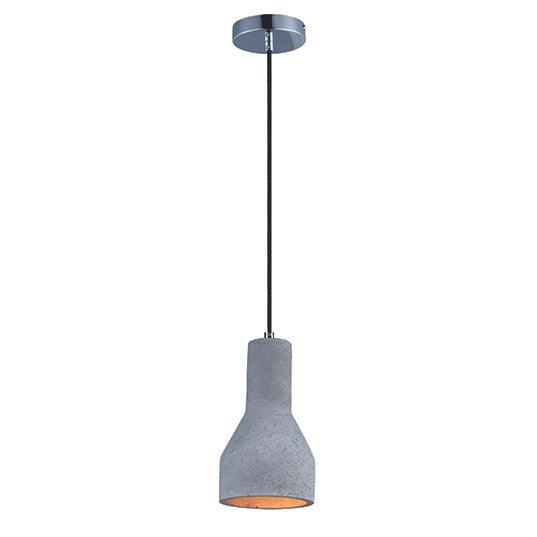 Natural Gray Concrete Shade Cylindrical Pendant - LV LIGHTING