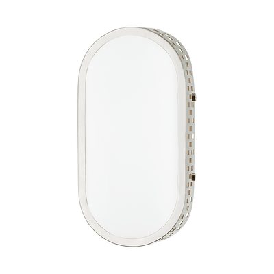 Steel Capsule Frame with Opal Matte Glass Shade Wall Sconce - LV LIGHTING
