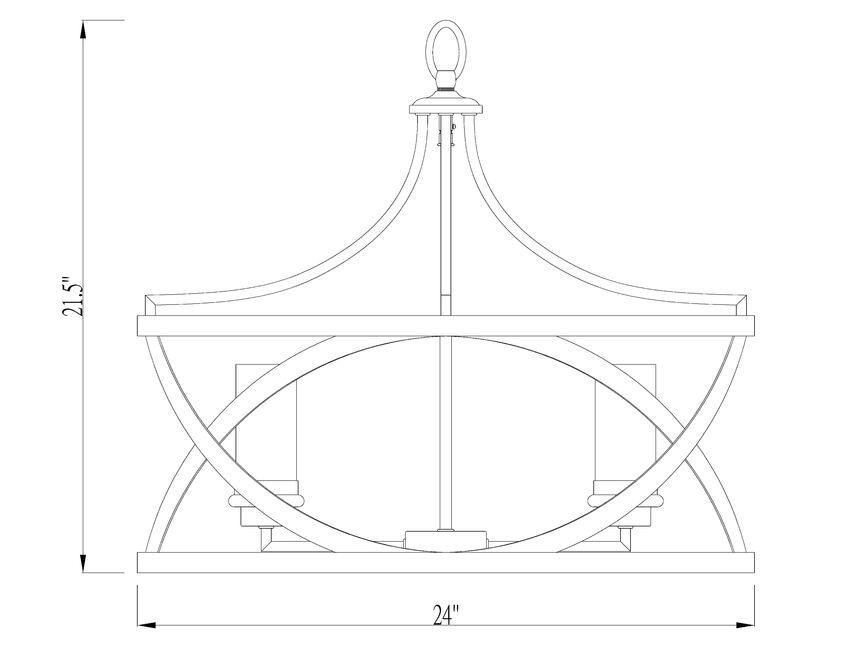 Matte Black with White Glass Shade Pendant - LV LIGHTING