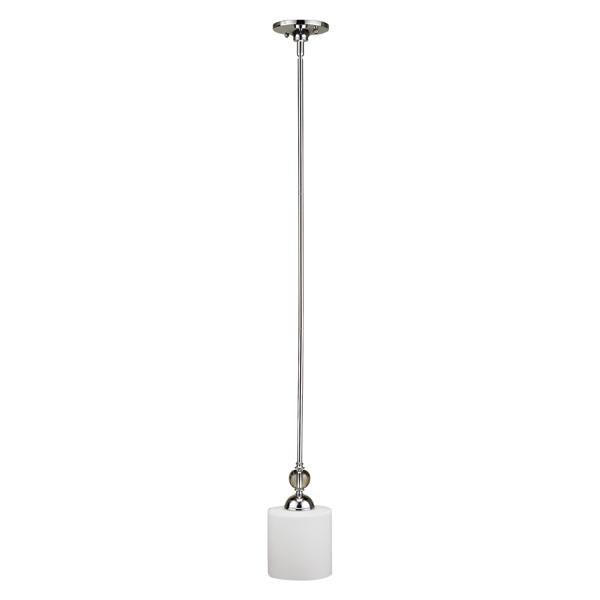 Chrome with Frosted Glass Mini Pendant - LV LIGHTING