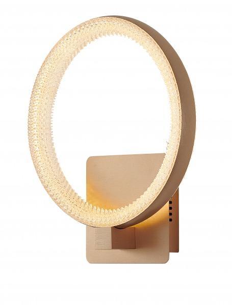 LED Gold with Acrylic Diffuser Ring Wall Sconce - LV LIGHTING