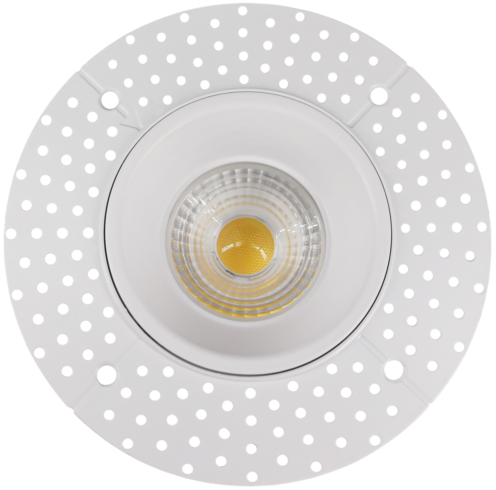 LED Trimless Downlight with 5 Color Changeable Settings in White by FDL