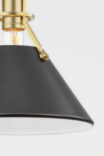 Steel Open Air Cone Shade Flush Mount
