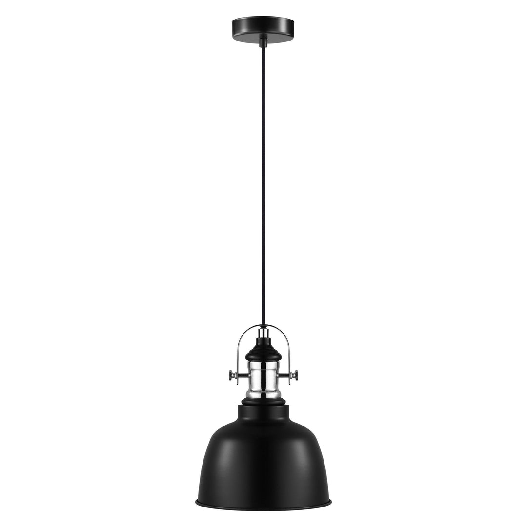 Black with Chrome Pendant - LV LIGHTING