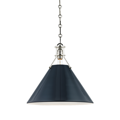 Steel Open Air Conical Shade Pendant
