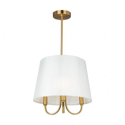 Steel Arch Arm with Fabric Shade Pendant - LV LIGHTING