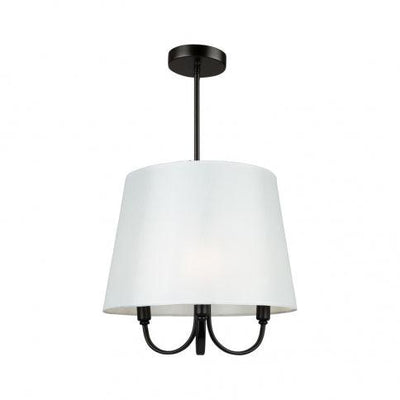 Steel Arch Arm with Fabric Shade Pendant - LV LIGHTING