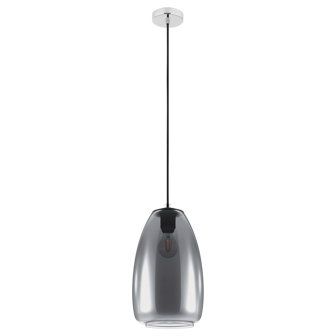 Chrome with Dark Clear Shade - LV LIGHTING