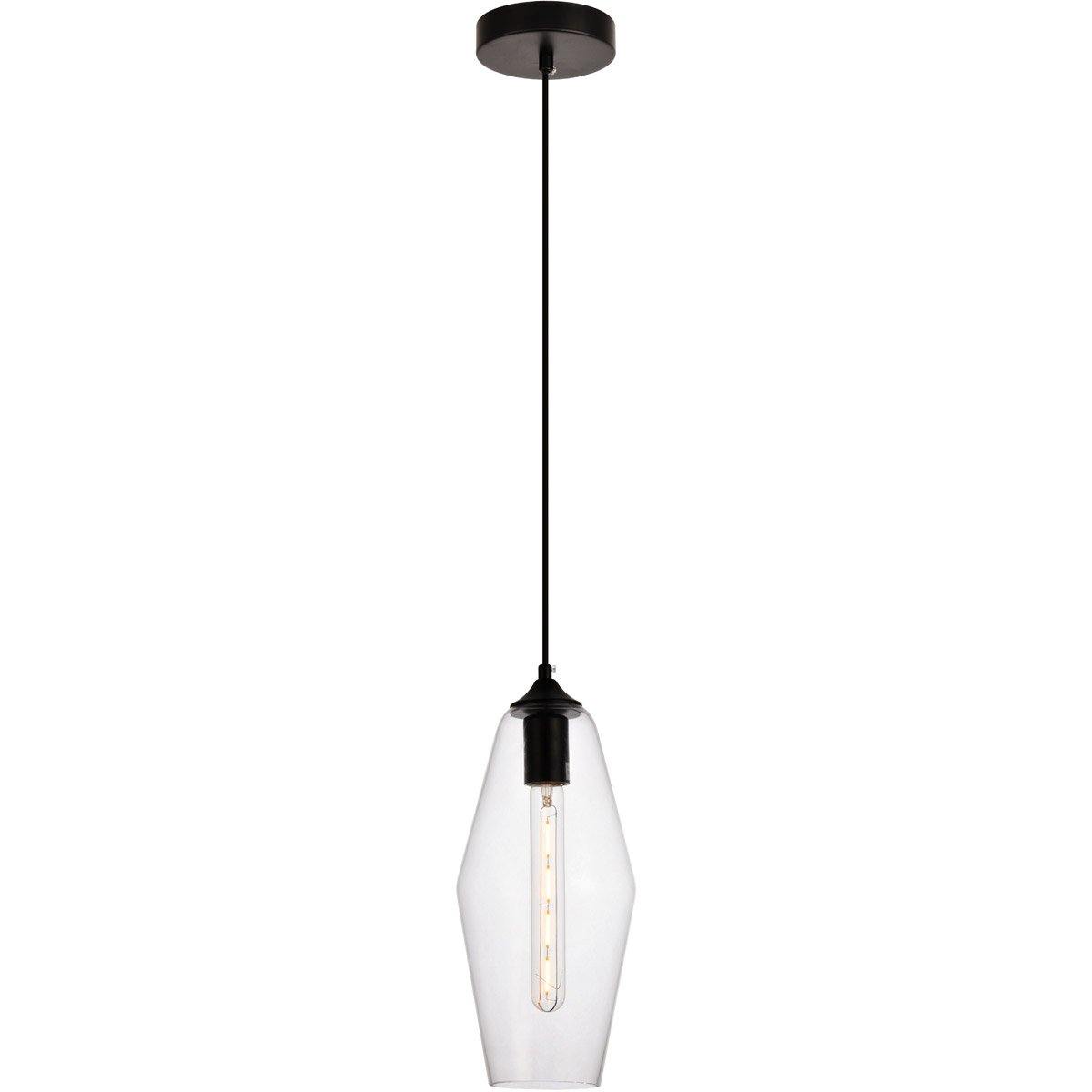 Black and Clear Pendant - LV LIGHTING
