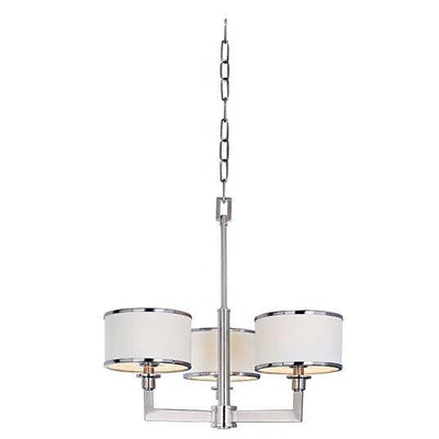 Steel with Fabric Shade Chandelier - LV LIGHTING